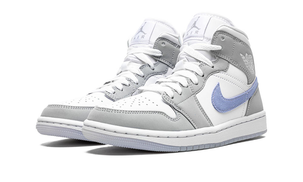 AIR JORDAN 1 MID WOLF GREY ALUMINUM