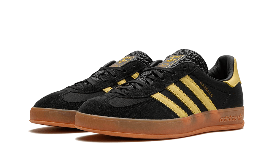 ADIDAS GAZELLE INDOOR CORE BLACK ALMOST YELLOW (IG4999) - Rdrop