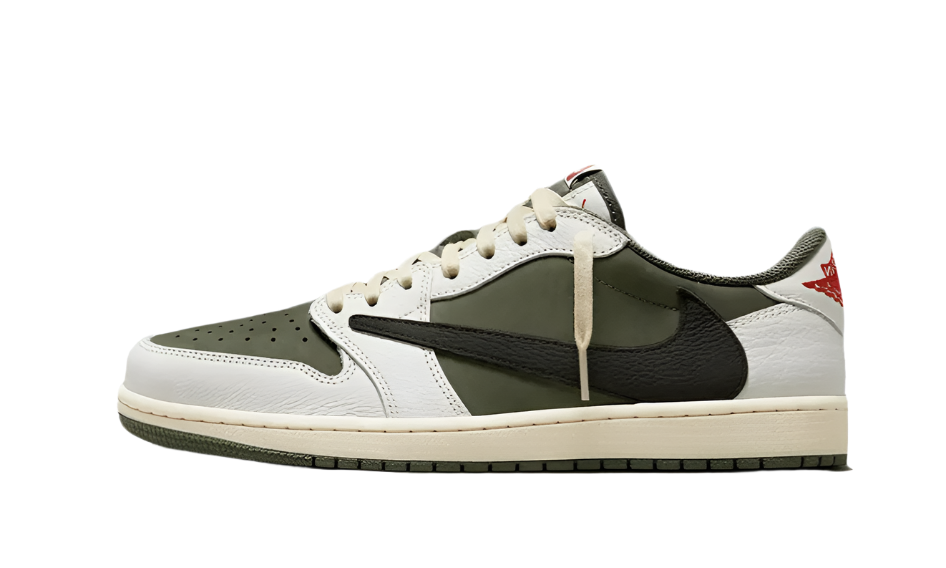 AIR JORDAN 1 RETRO LOW OG SP TRAVIS SCOTT REVERSE OLIVE (DM7866 - 200) - Rdrop