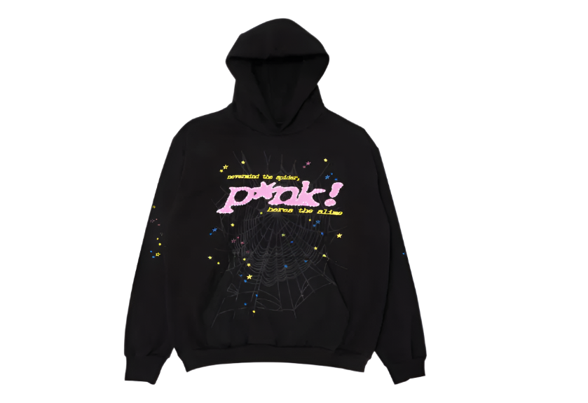 SP5DER P*NK HOODIE BLACK () - Rdrop