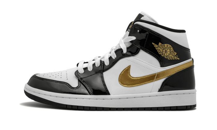 AIR JORDAN 1 MID BLACK GOLD (852542-007) - Rdrop