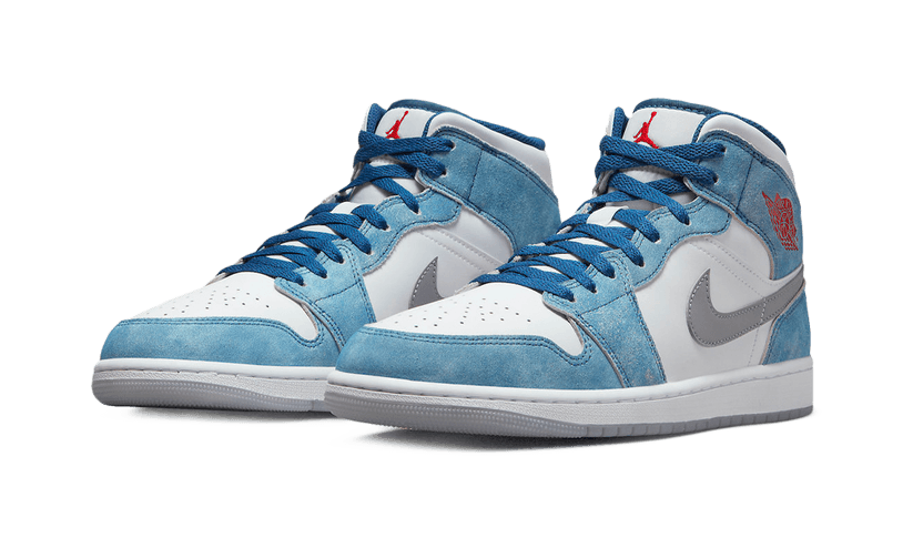 AIR JORDAN 1 MID FRENCH BLUE LIGHT STEEL (DR6235-401) - Rdrop