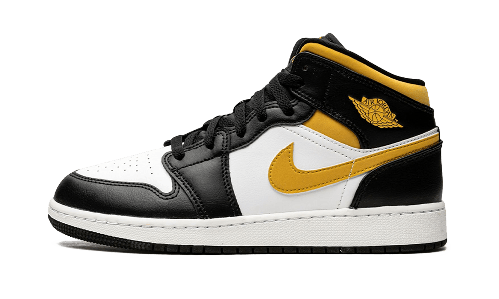 AIR JORDAN 1 MID POLLEN BLACK (554725-177) - Rdrop