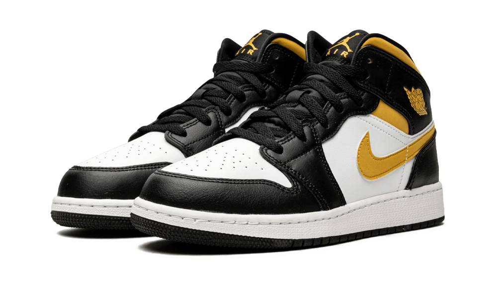 AIR JORDAN 1 MID POLLEN BLACK (554725-177) - Rdrop