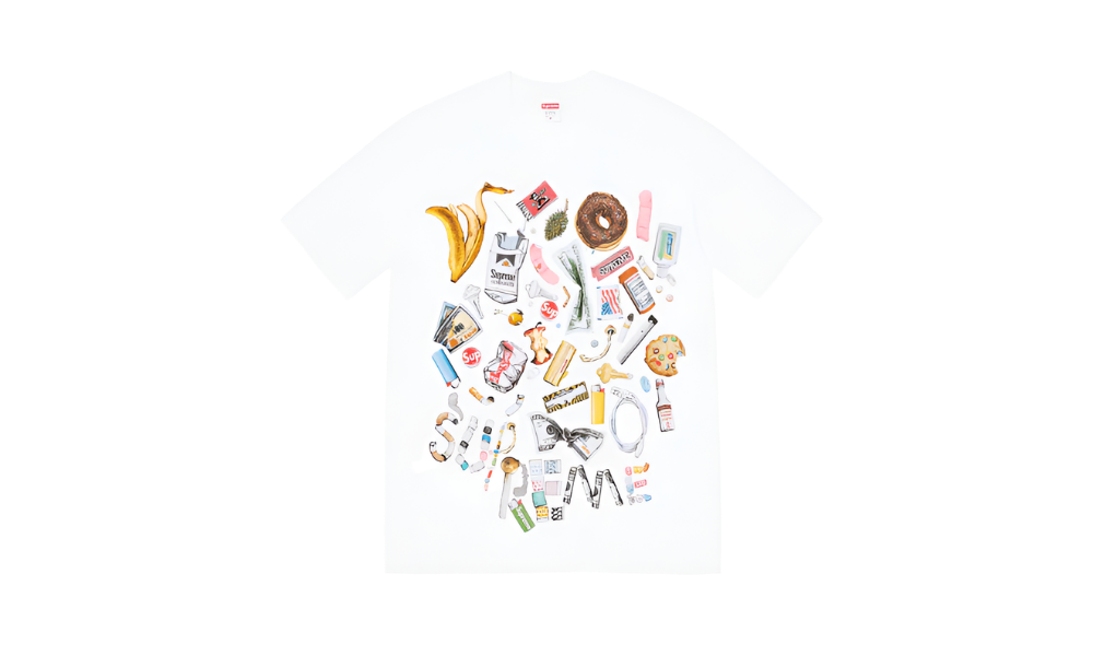 SUPREME TRASH TEE (WHITE) () - Rdrop